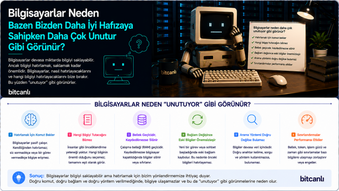 Bilgisayarlar Neden Bazen Bizden Daha İyi Hafızaya Sahipken Daha Çok Unutur Gibi Görünür?